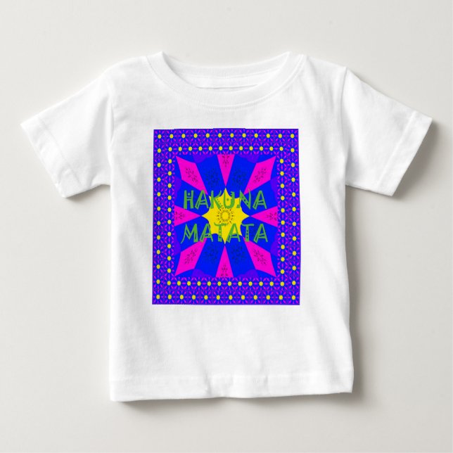 Camiseta Para Bebê Hakuna Matata Bela Desenho Incrível Cores (Frente)