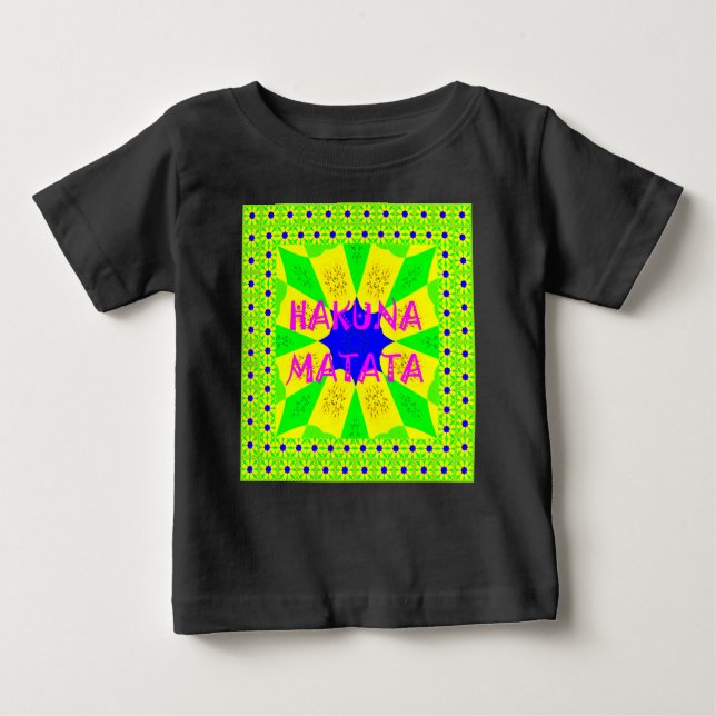 Camiseta Para Bebê Hakuna Matata Belo Design Incrível Colo (Frente)