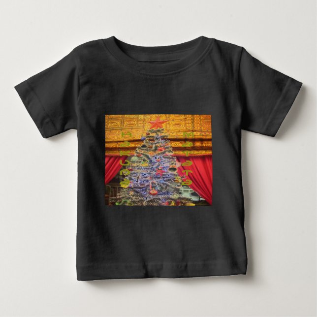 Camiseta Para Bebê Hakuna Matata Feliz Natal e Feliz ano novo.p (Frente)