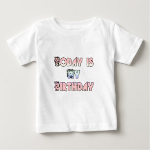 Camiseta Para Bebê Hakuna Matata Gifts Hoje é meu aniversário.png