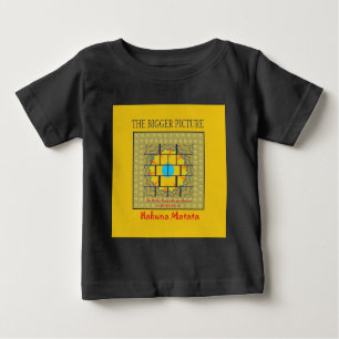 Camiseta Para Bebê Hakuna Matata Hidden Potentials gráfico patenteado