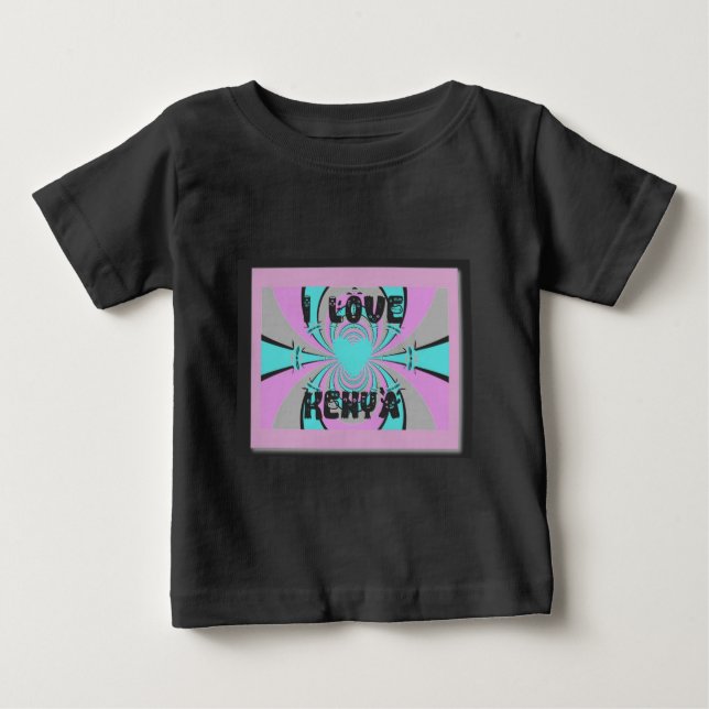 Camiseta Para Bebê Hakuna Matata Kenya (Frente)