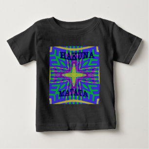 Camiseta Para Bebê Hakuna matata Mombasa Kanga
