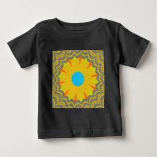 Camiseta Para Bebê Hakuna Matata - pintura de óleo amarelo ouro