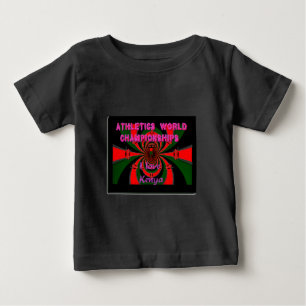 Camiseta Para Bebê Hakuna Matata Quênia atletismo campeões do mundo I