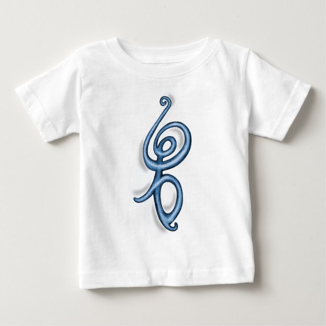 Camiseta Para Bebê Hakuna Matata ~ símbolo azul (Frente)