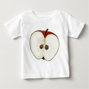 Camiseta Para Bebê Half Apple