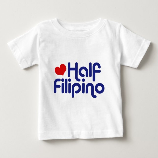 Camiseta Para Bebê Half Filipino (Frente)
