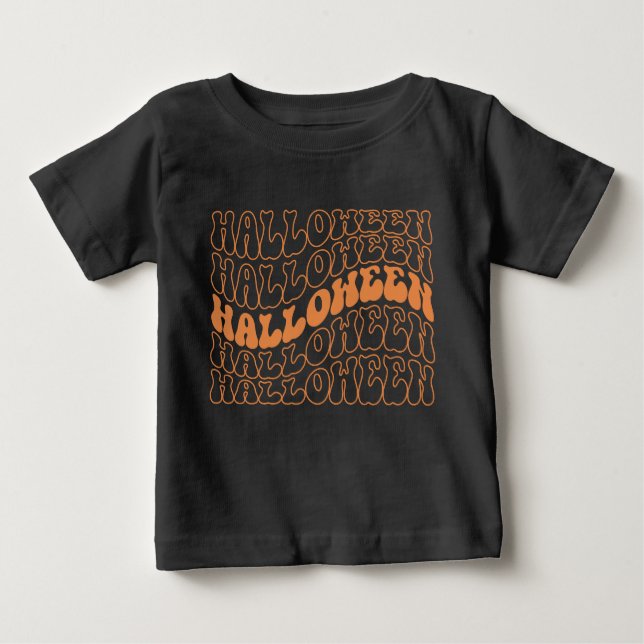 Camiseta Para Bebê Halloween (Frente)