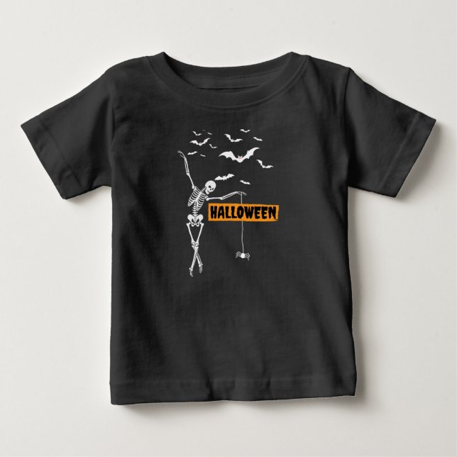 Camiseta Para Bebê Halloween (Frente)