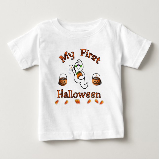 Camiseta Para Bebê Halloween Baby (Frente)