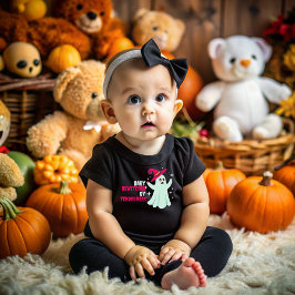 Camiseta Para Bebê Halloween baby haunted by cuteness