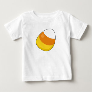Camiseta Para Bebê Halloween Candy Corn