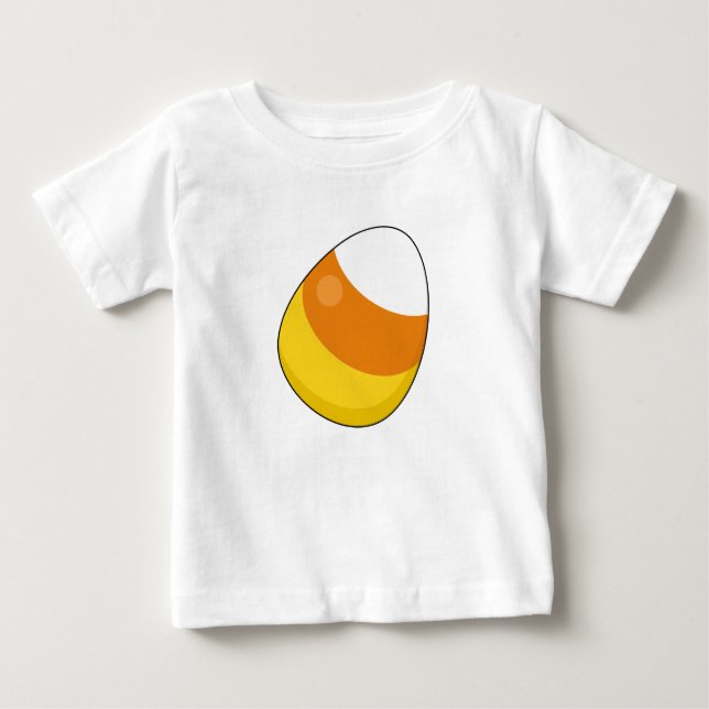 Camiseta Para Bebê Halloween Candy Corn (Frente)