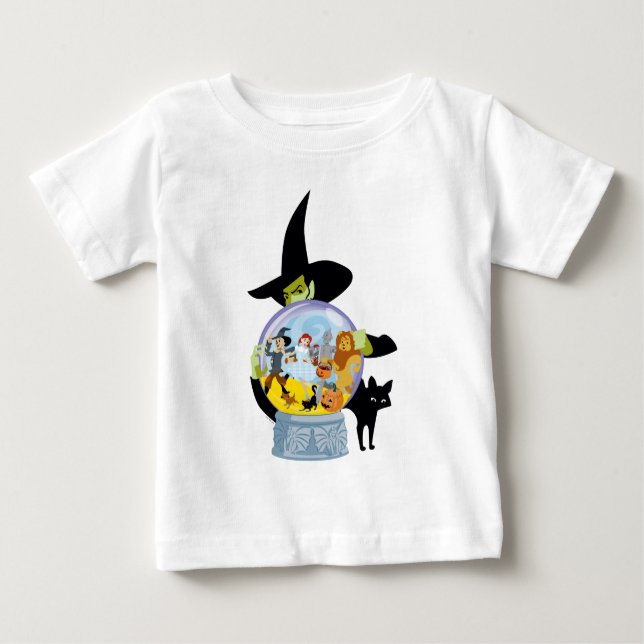 Camiseta Para Bebê Halloween do Wicked Witstal Ball (Frente)