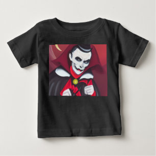 Camiseta Para Bebê Halloween Dracula