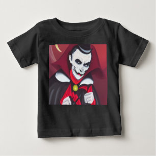 Camiseta Para Bebê Halloween Dracula T-Shirt