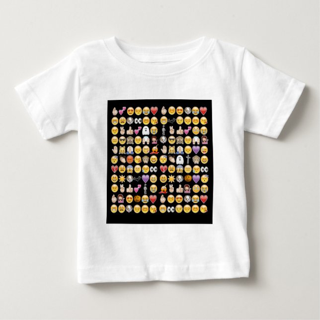 Camiseta Para Bebê halloween emoji (Frente)