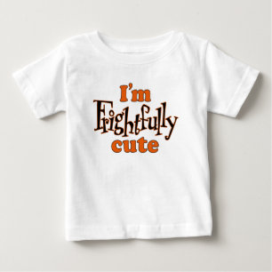 Camiseta Para Bebê Halloween Eu sou assustadoramente giro