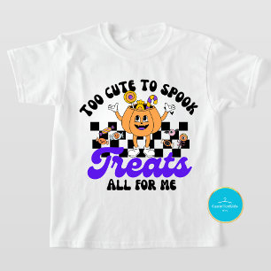Camiseta Para Bebê Halloween Muito Bonito Para Falar Abóbora Bela
