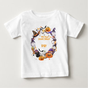 Camiseta Para Bebê Halloween Pés Minúsculos, Chá de fraldas Doce