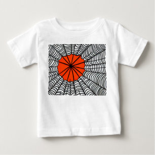 Camiseta Para Bebê Halloween Spider Web
