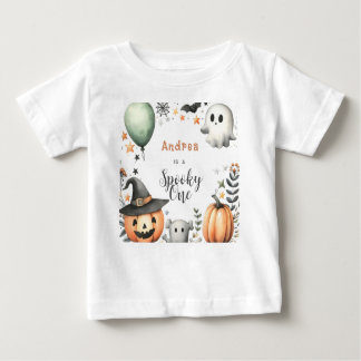 Camiseta Para Bebê Halloween Spooky primeiro