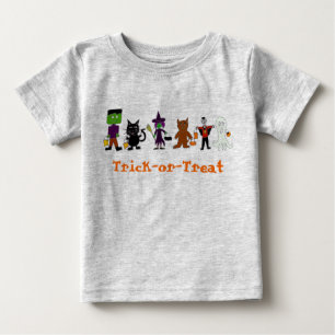 Camiseta Para Bebê HalloweenFriends