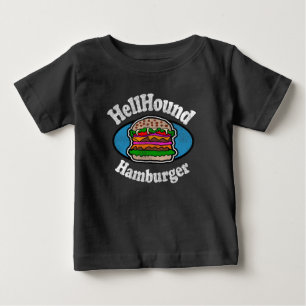 Camiseta Para Bebê Hamburger Hellhound