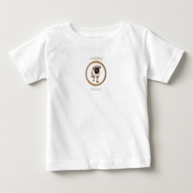 Camiseta Para Bebê HAMbWG Bebê Menina Tutu , T ou Bodysuit - Delilah (Frente)