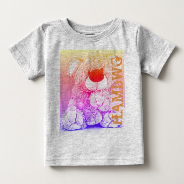 Camiseta Para Bebê HAMbWG - Camisa-T para crianças - Urso de peluche (Frente)