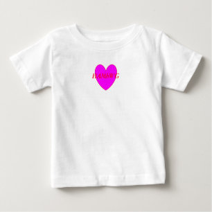Camiseta Para Bebê HAMbWG Toddler Long Sleeve T - Coração Violeta