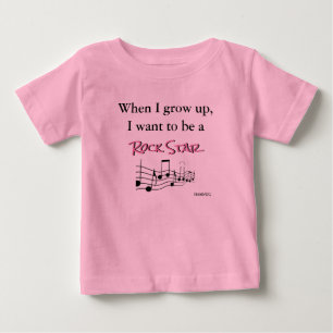 Camiseta Para Bebê HAMbyWG - Romper, T-shirt, Snap T - Rock Star