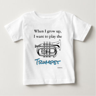 Camiseta Para Bebê HAMbyWG - Romper, T-shirt, Snap T - Trumpet