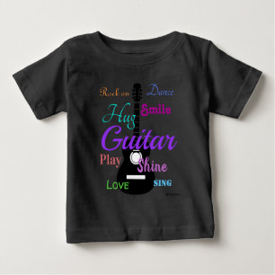Camiseta Para Bebê HAMbyWG - Tema do Violão