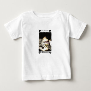 Camiseta Para Bebê HAMbyWG Toddler Ruffle Tee - Botão do Coração T