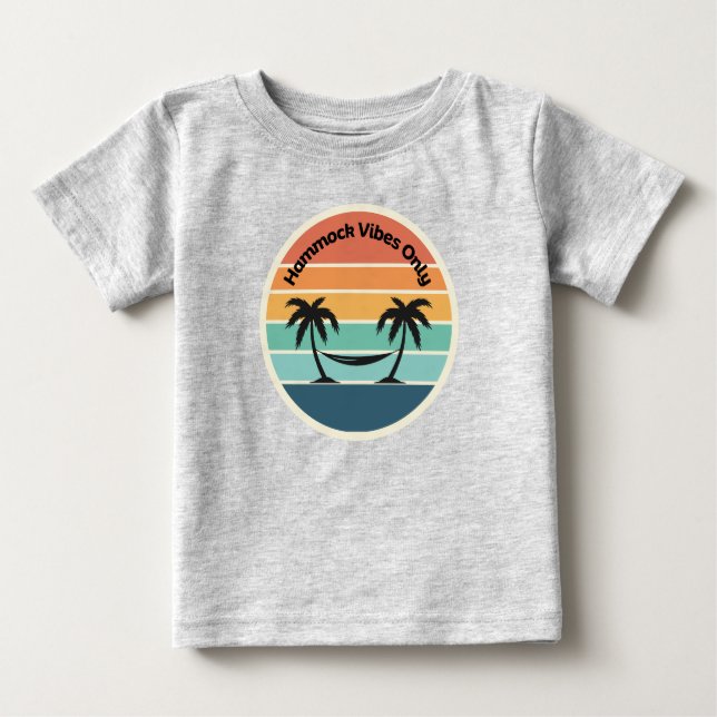 Camiseta Para Bebê Hammock Vibes (Frente)