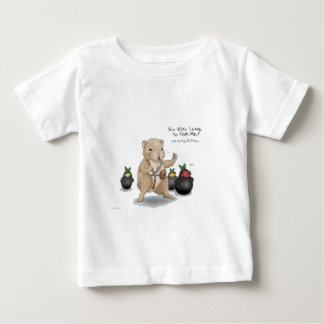 Camiseta Para Bebê Hamster e fruta de Ninja