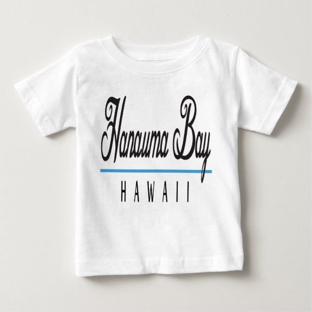 Camiseta Para Bebê Hanauma Bay Hawaii (Frente)