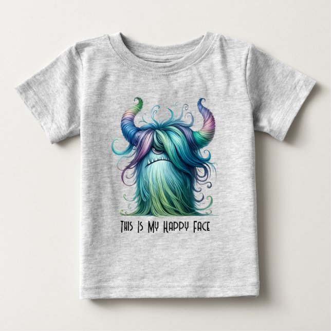 Camiseta Para Bebê Hans - Monstro de Um Olho (Frente)