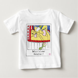 Camiseta Para Bebê Hanukkah Baby Fine Jersey T-Shirt "Dreidel in Box"