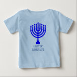 Camiseta Para Bebê Hanukkah Menorah Luz da Minha Vida<br><div class="desc">Esta camisa de feriado bonita retrata uma menorah e pode ser personalizada com qualquer nome ou título para mostrar sua afeição!</div>