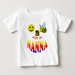 Camiseta Para Bebê happy2bee assinado com meu nanna