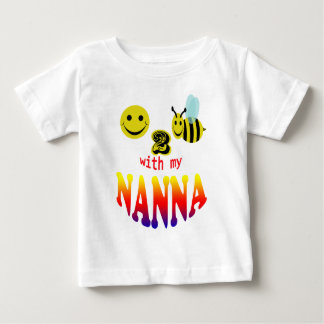 Camiseta Para Bebê happy2bee assinado com meu nanna