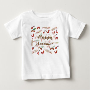 Camiseta Para Bebê Happy Autumn Jersey T-Shirt