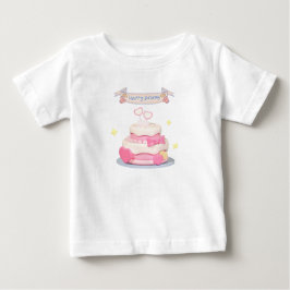 Camiseta Para Bebê Happy Birthday Party Vibes Only