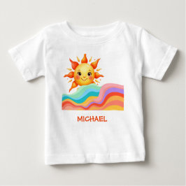 Camiseta Para Bebê Happy Bright Sunshine Summer