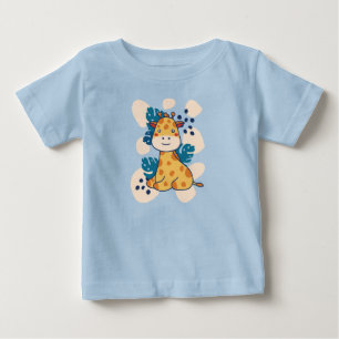 Camiseta Para Bebê Happy Giraffe