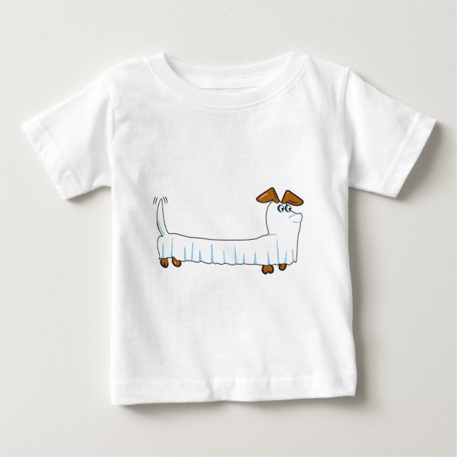 Camiseta Para Bebê Happy Hallowiener (Frente)