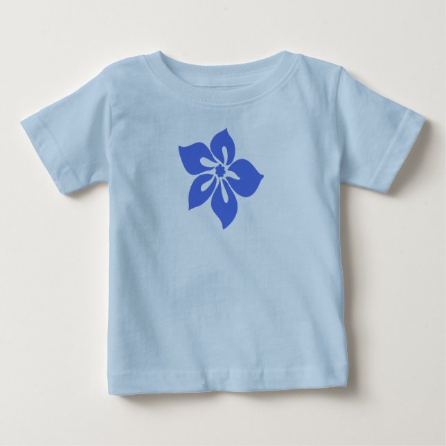 Camiseta Para Bebê Happy Hibiscus Criança Tee (Frente)